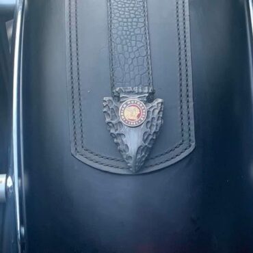 Gun Blued Arrowhead Seat Bolt Cover