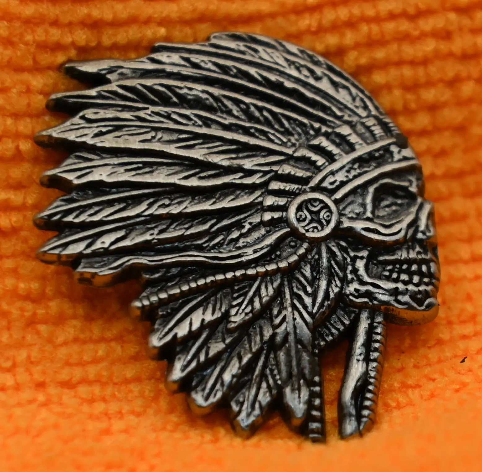 Stock Skeleton Skull Chief Pin