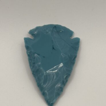 Manmade Arizona Turquoise Arrowhead Stone Arrowhead for Challenger/Pursuit rear gas tank bolt cover