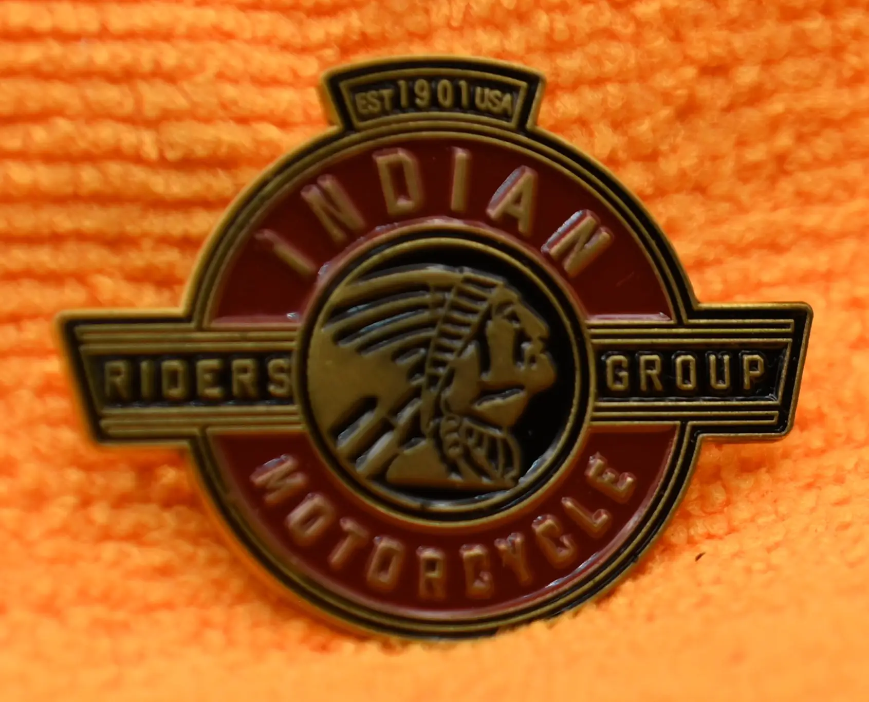 Stock Indian Riders Group Pin